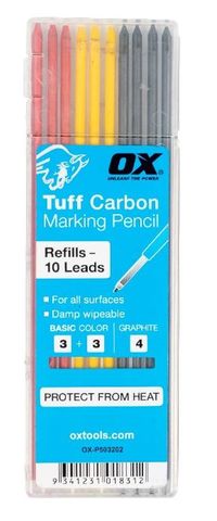 LEADS TUFF PENCIL COLOUR & GRAPHITE OX (PK10)