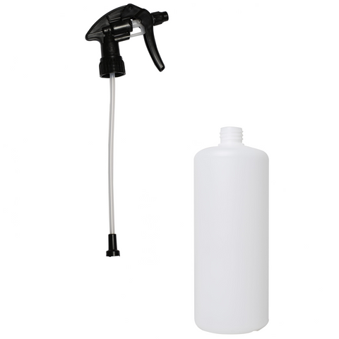 SPRAY BOTTLE  W/ BLK TRIGGER VITON CHEM SEALS 1L
