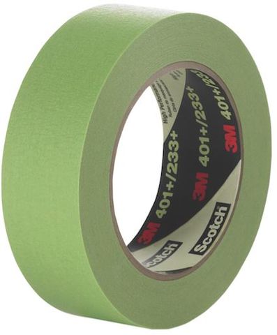 TAPE MASKING GREEN 3M SOLVENT 233+ 36MMX50M