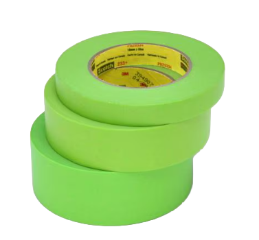 TAPE MASKING GREEN 3M SOLVENT 233+ 36MMX50M