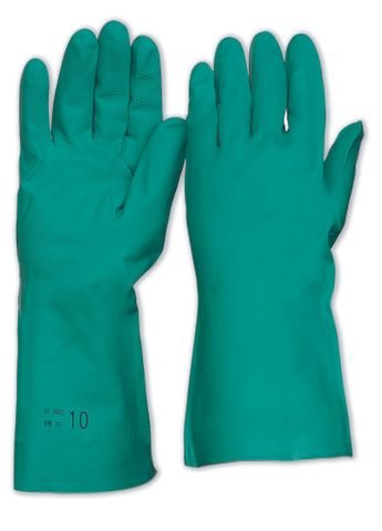 GLOVES FLOCKLINED NITRILE CHEM RNF15 MED/7 (PAIR)