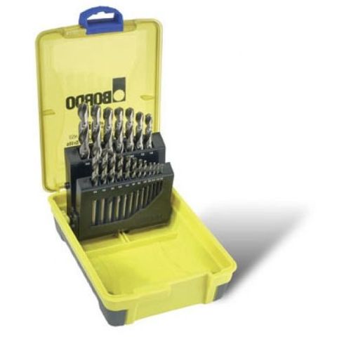 DRILL BIT SET BORDO MET 2007-M2 PLAS CASE (19PCS)