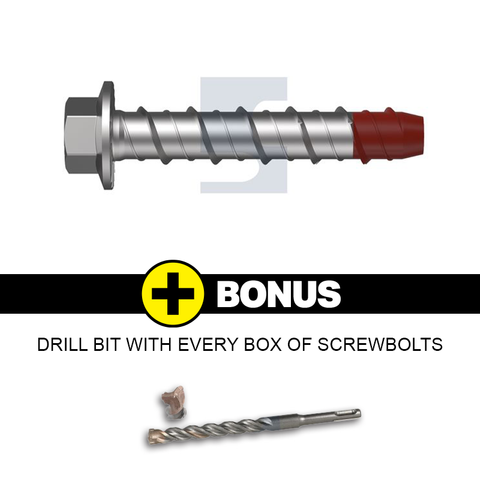 SCREWBOLT XBOLT HEX 16X150 GALV (BOX 15) *BONUS