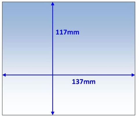 LENS OUTER CLEAR 137 x 117MM EXTRA HEATRESIST PK10