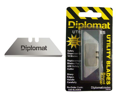 BLADE REPLACEMENT T/S A58 CUTTER DIPLOMAT (PK 10)