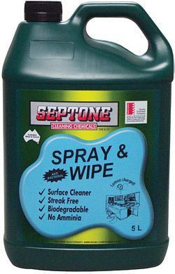 CLEANER SPRAY & WIPE SEPTONE ANTI BACTERIAL 5L