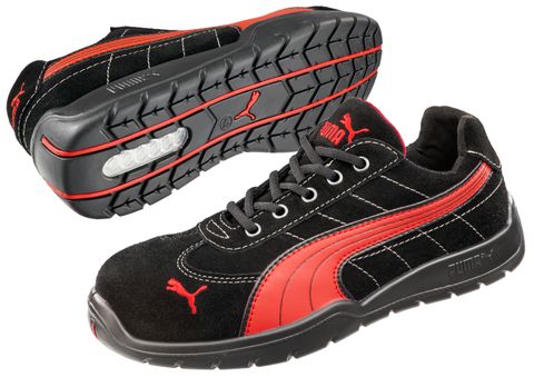 SHOE PUMA SPEED 644497 BLACK/RED UK11 (PAIR)