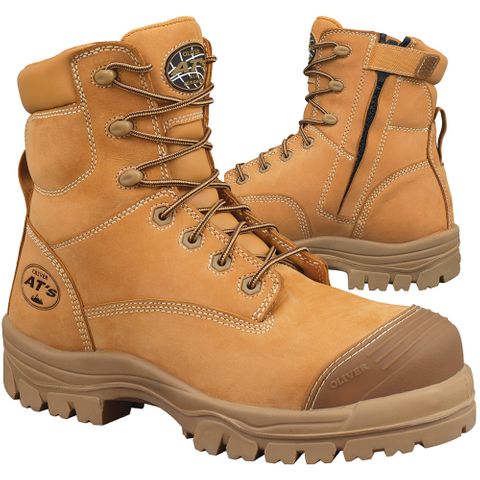 BOOT OLIVER L/U ZIP 45-632Z WHEAT 9.5