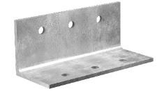 ANGLE BRACKET GALV 75X75X5 180MM M10 HOLES