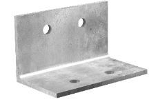 ANGLE BRACKET GALV 90X90X6 156MM M12 HOLES