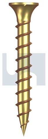 SCREW BUGLE 10X38 ZINC NEEDLE POINT (BOX 1000)