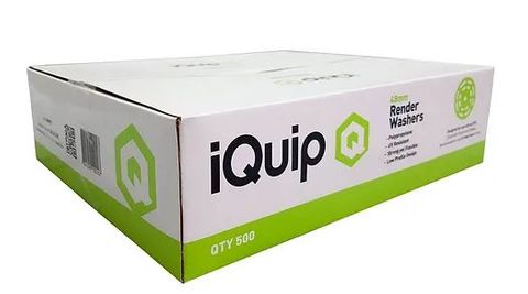 WASHER IQUIP 48MM POLYPROPYLENE (BOX 500)