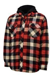 JACKET YAKKA QUILTED FLANNEL RED MED