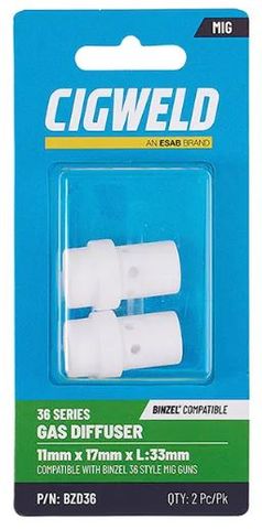 DIFFUSER STD MIG WELDSKIL GAS BINZEL 36 (PK 2)