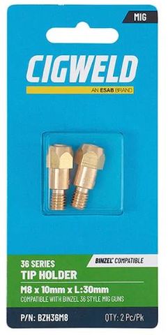 TIP HOLDER MIG WELDSKIL M8 BINZEL 36 (PK 2)