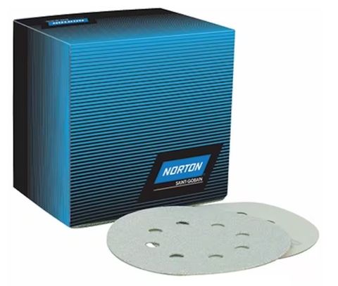 DISC SAND NORTON 125MM 320G 8H VELCRO (BOX 100)