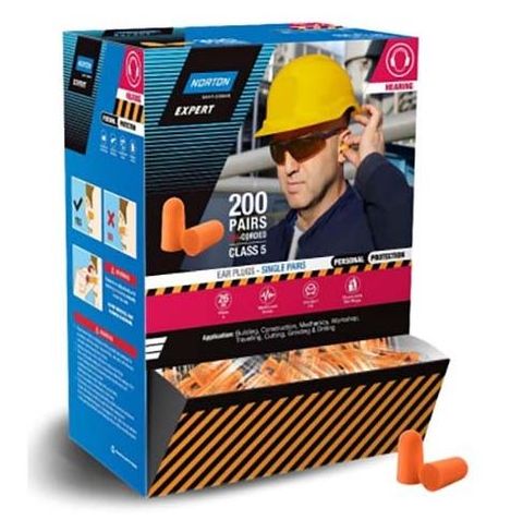 EARPLUG DISPOSABLE UNCORDED NORTON (BOX 200)