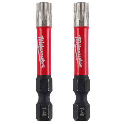 MILWAUKEE SHOCKWAVE� POWER BIT TORX T40 50MM 2PK
