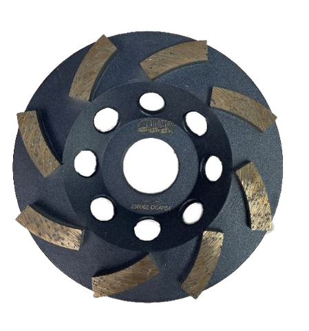 CUP WHEEL SINGLE ROW CONCRETE 100MM