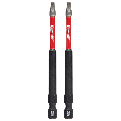 POWER BIT MILW SQUARE RECESS #2 89MM 3-1/2" 2PK