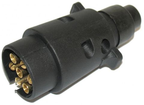 CONNECTOR TRAILER MALE PLUG 7 PIN TC2181BL