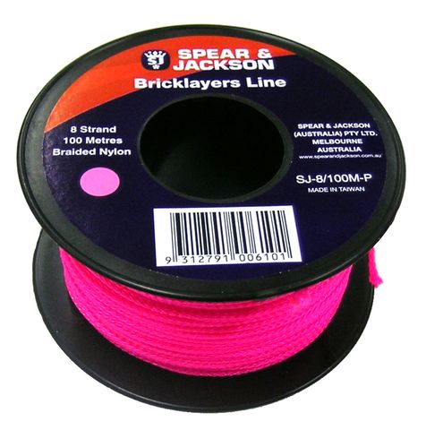 LINE BUILDERS S&J 8X100M PINK (ROLL)