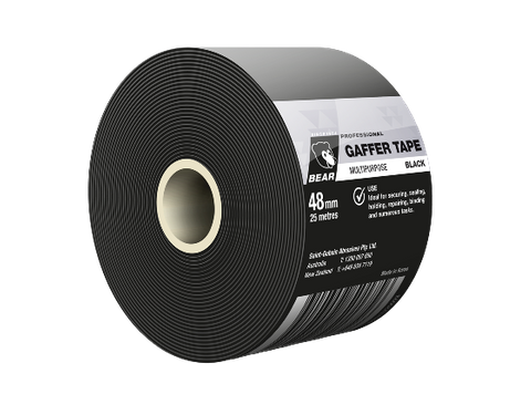 TAPE GAFFER BLACK NORTON 48MM X 25M