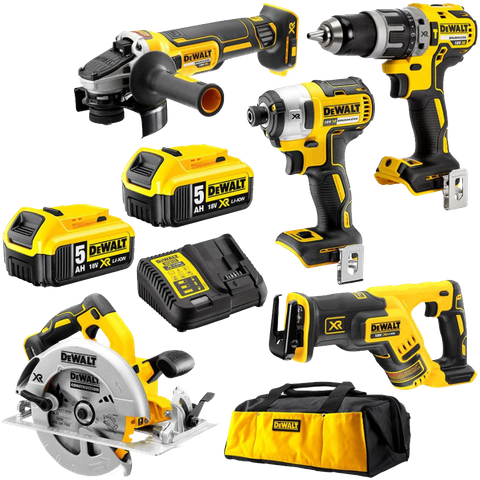 COMBO KIT DEWALT 18V XR 5AH DCK560P2-XE (5PCE)