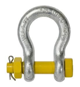 SHACKLE BOW 29MM 9.5T SAFETY PIN GRD S