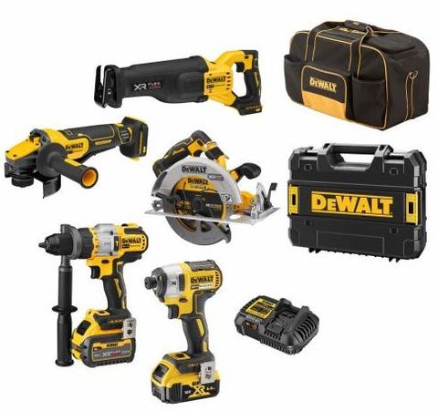 COMBO KIT 5PCE 18V FLEXVOLT 5./6.0AH BAT DEWALT