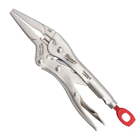 PLIER MILW TORQUE LOCK LONG NOSE 6" / 152MM