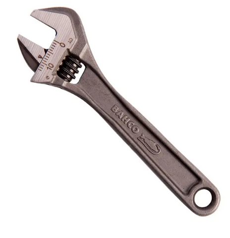 WRENCH BAHCO ADJUSTABLE 10"/250MM BLACK