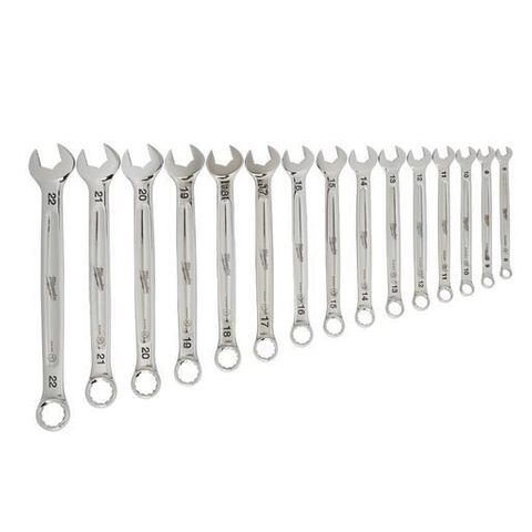 SPANNER WRENCH SET MILW COMB R/OE (15 PCE)