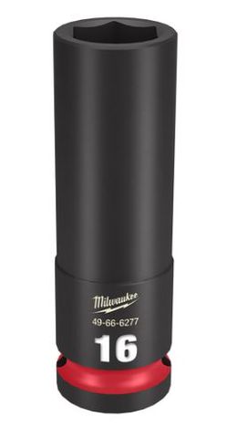 SOCKET IMP MILW SHOCKWAVE 1/2" DR DEEP 16MM (PCE)
