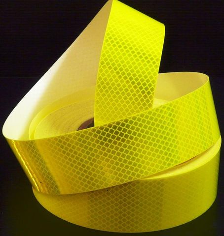 TAPE REFLECTIVE 50MM X45.7M CL1 YEL/GREEN (ROLL)