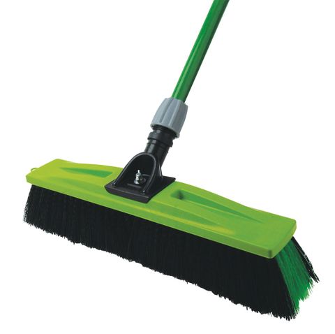 BROOM HARD T/MAN SABCO METAL W/ HANDLE 450MM