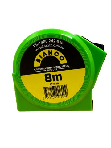 TAPE MEASURE BIANCO LUFKIN GREEN  MET 8MX25MM