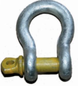 SHACKLE BOW SCREW YELLOW SWL: 17.0T