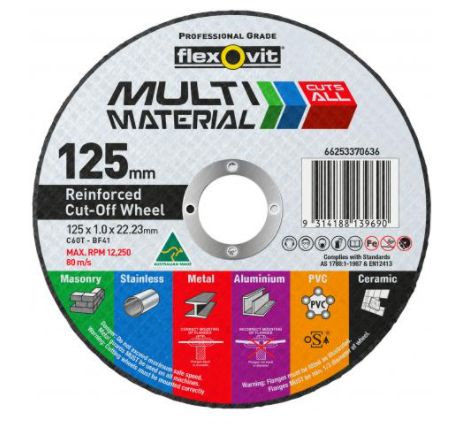 DISC CUT OFF MULTI MAT FLEXOVIT 125X1X22MM