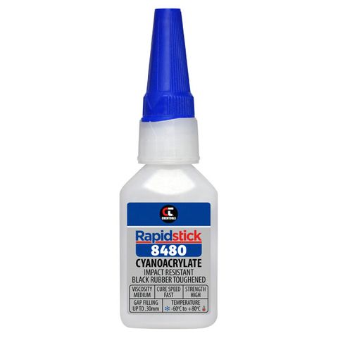 ADHESIVE INSTANT IMP RESIST BLKRUB 25ML RAPIDSTICK
