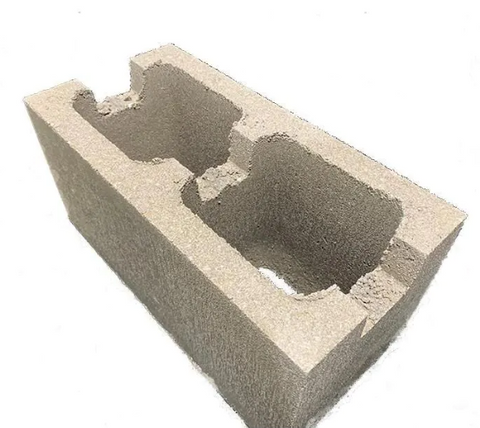 BLOCK DBL CNR NOTCH TRAD 390X190X190MM NATURAL