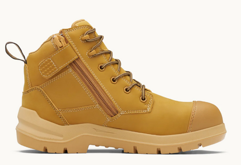 BOOT DURAFIT L/UP ZIP 7599 WHT SZ8 BLUNDSTONE