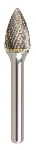 BURR CARBIDE POINTED TREE SG-5 12x25MM 1/4SHK 70MM