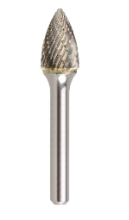 BURR CARBIDE POINTED TREE SG-5 12x25MM 1/4SHK 70MM