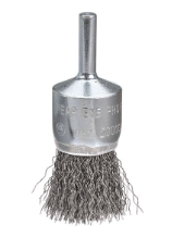 BRUSH WIRE END CRIMP 19MM 1/4"SHAFT