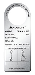 CHAIN SLING TAG SWL G80/G100 SINGLE