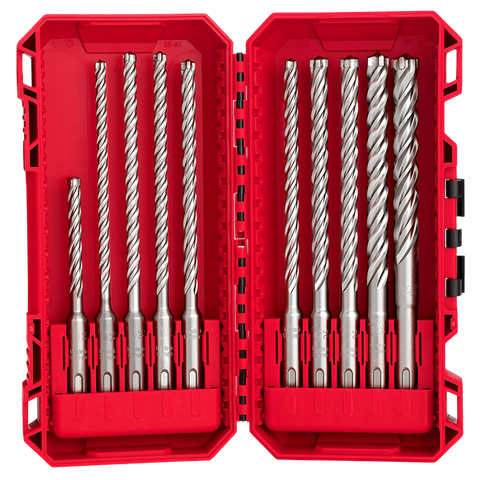 MILWAUKEE 5-12MM SDS PLUS MX4 CUT DRILL SET 10PCE