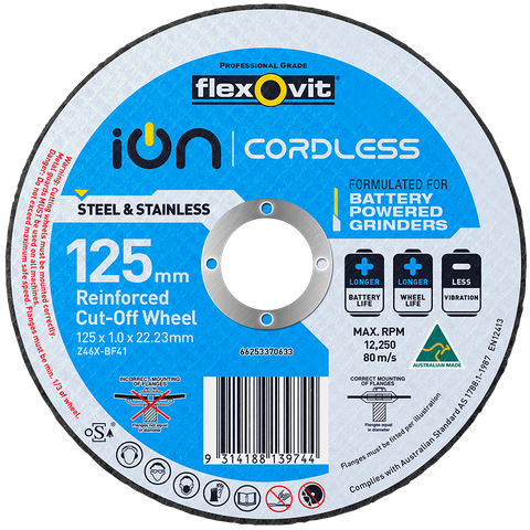 DISC CUT OFF METAL FLEXOVIT 115X1X22MM