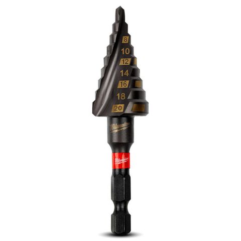 STEP DRILL SHOCKWAVE 4-20MM 9STEP MILW