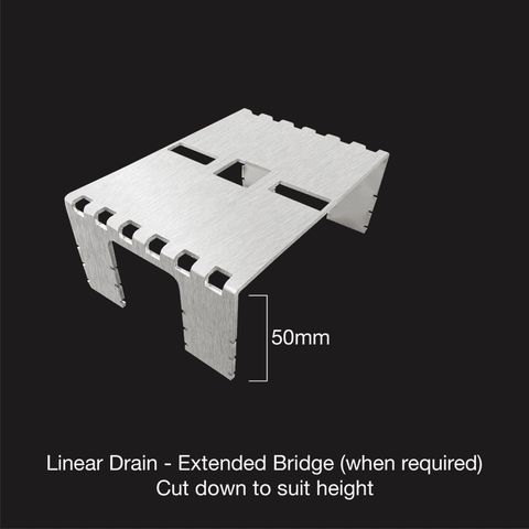 EXTENDED BRIDGES HIDE LINEAR DRAIN 1210MM (ED)